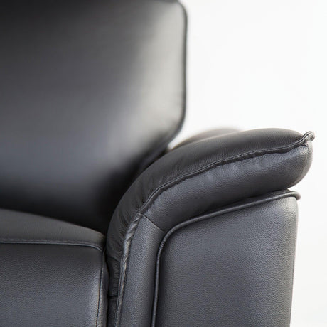Bienne Black Sofa Manual Recliner by Furniture of America at Eve Furniture