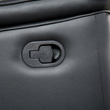 Bienne Black Sofa Manual Recliner by Furniture of America at Eve Furniture
