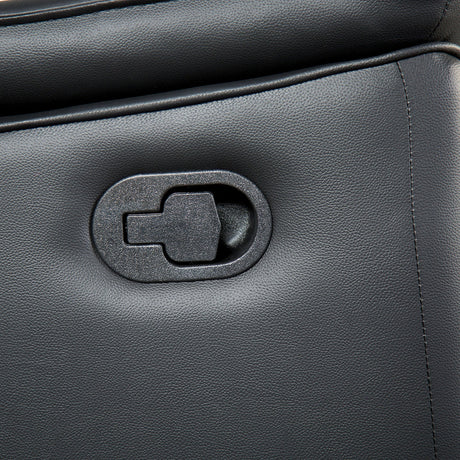 Bienne Black Upholstery Reclining Living Room Set by Furniture of America at Eve Furniture