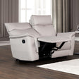 Bienne Taupe Loveseat Manual Recliner by Furniture of America at Eve Furniture