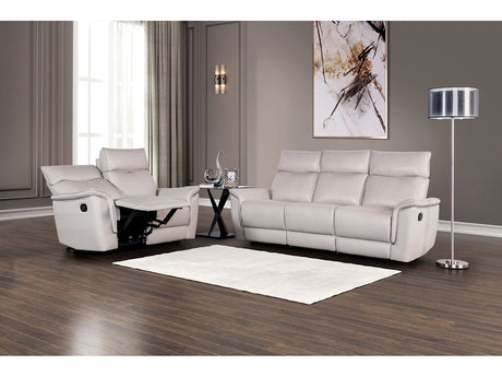 Bienne Taupe Upholstery Reclining Living Room Set by Furniture of America at Eve Furniture
