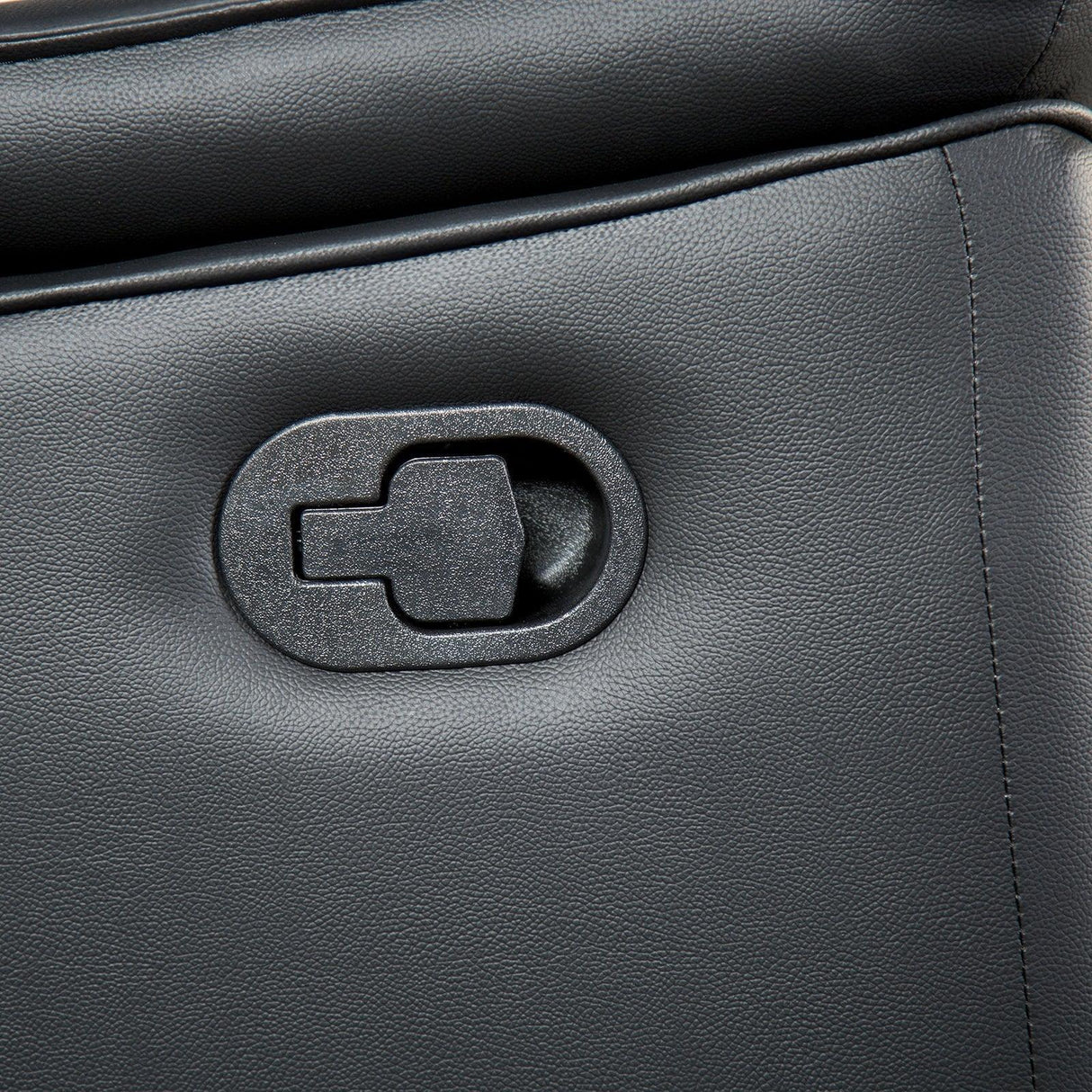 Bienne Black Sofa Manual Recliner by Furniture of America at Eve Furniture