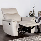 Bienne Taupe Recliner Chair by Furniture of America at Eve Furniture