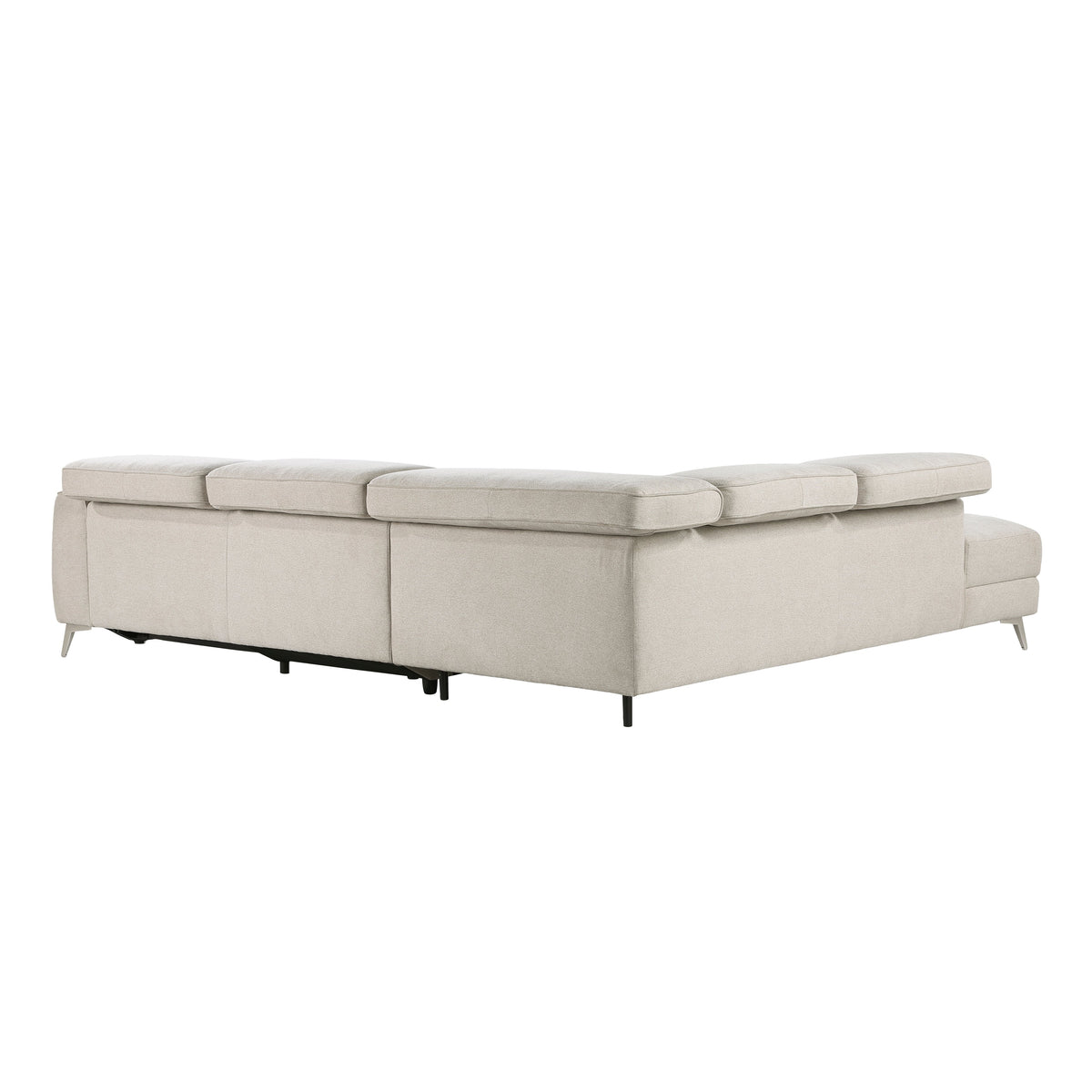 Bienvenue Beige 2-Piece Power Sectional with Right Chaise by Homelegance at Eve Furniture