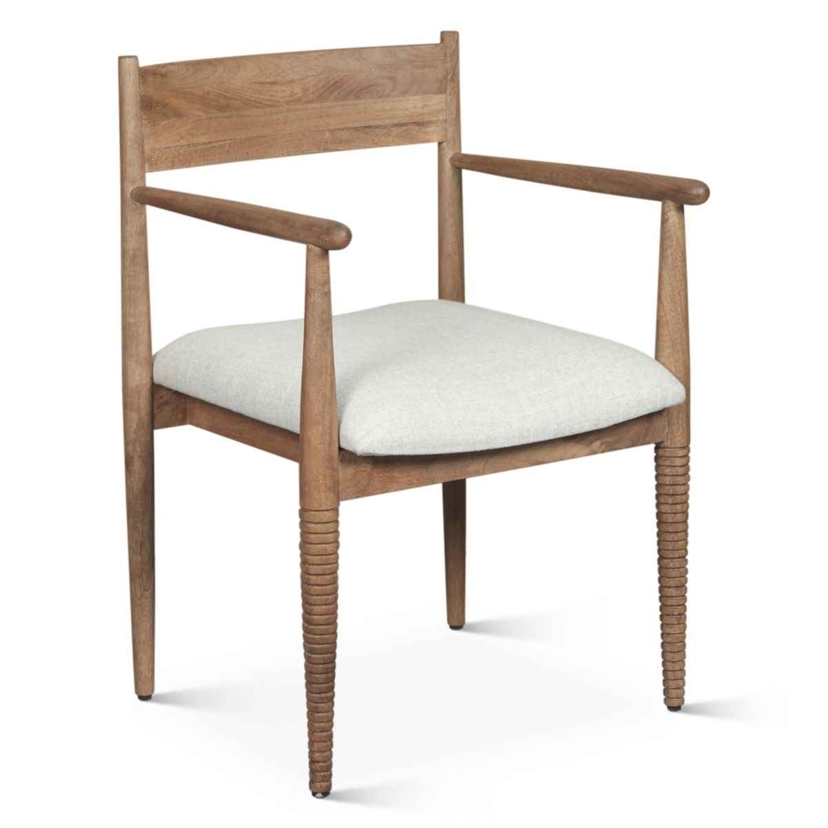 Bijou 22" Upholstered Dining Chair in Natural Brown by Home Trends & Design at Eve Furniture