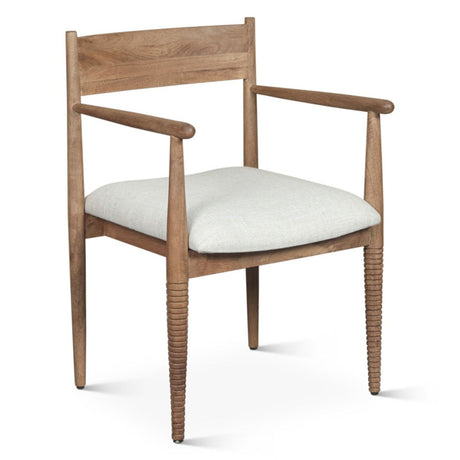 Bijou 22" Upholstered Dining Chair in Natural Brown by Home Trends & Design at Eve Furniture