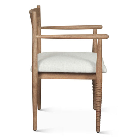 Bijou 22" Upholstered Dining Chair in Natural Brown by Home Trends & Design at Eve Furniture