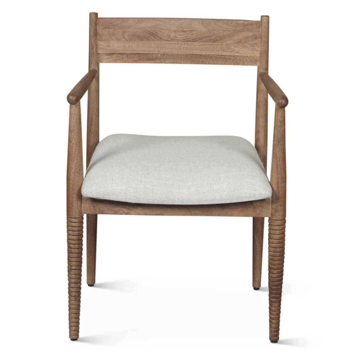 Bijou 22" Upholstered Dining Chair in Natural Brown by Home Trends & Design at Eve Furniture