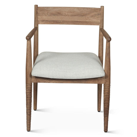 Bijou 22" Upholstered Dining Chair in Natural Brown by Home Trends & Design at Eve Furniture