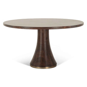 Bijou 54" Round Dining Table in Dark Sienna by Eve Furniture at Eve Furniture