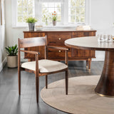 Bijou 54" Round Dining Table in Dark Sienna by Home Trends & Design at Eve Furniture
