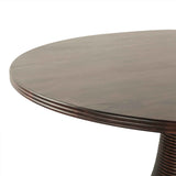 Bijou 54" Round Dining Table in Dark Sienna by Home Trends & Design at Eve Furniture