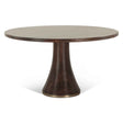 Bijou 54" Round Dining Table in Dark Sienna by Home Trends & Design at Eve Furniture