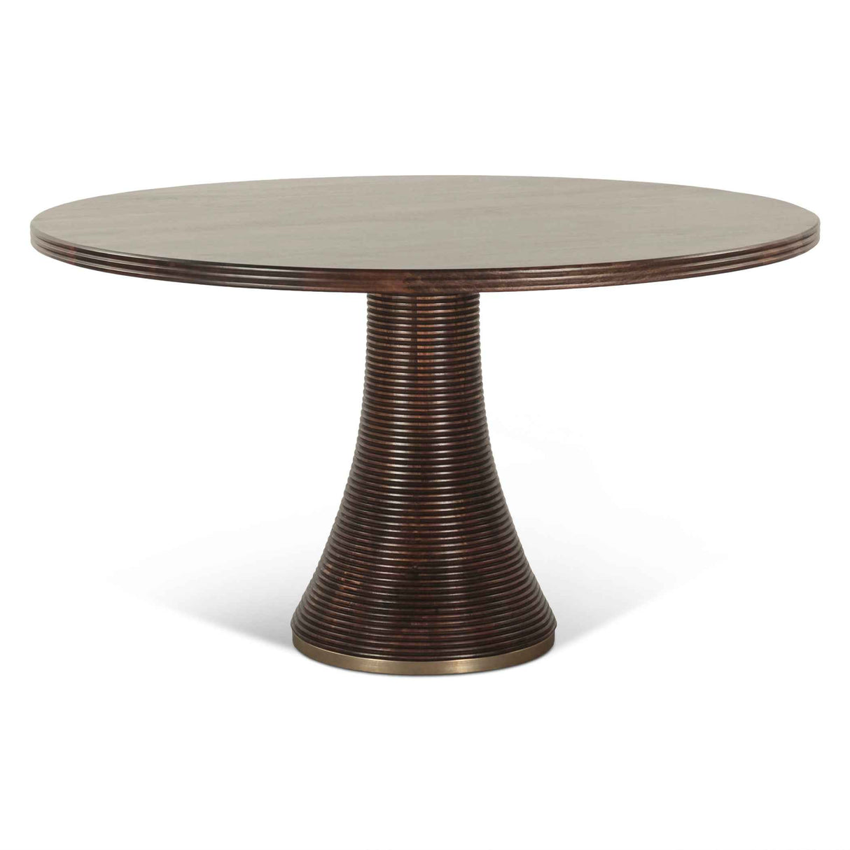 Bijou 54" Round Dining Table in Dark Sienna by Home Trends & Design at Eve Furniture