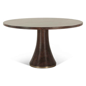 Bijou 54" Round Dining Table in Dark Sienna by Home Trends & Design at Eve Furniture