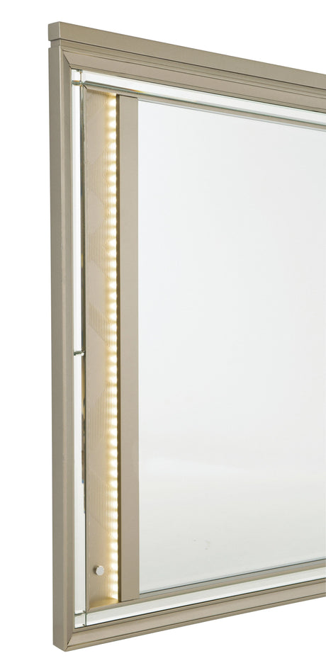 Bijou Champagne Mirror (Mirror Only) by Homelegance at Eve Furniture