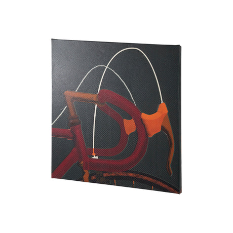 Bike Handle Green by Alarm a Hand Embellished Textured Canvas by Mercana at Eve Furniture