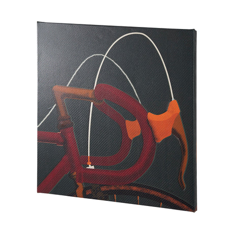 Bike Handle Green by Alarm a Hand Embellished Textured Canvas by Mercana at Eve Furniture