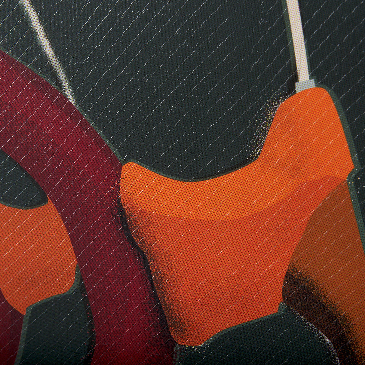 Bike Handle Green by Alarm a Hand Embellished Textured Canvas by Mercana at Eve Furniture