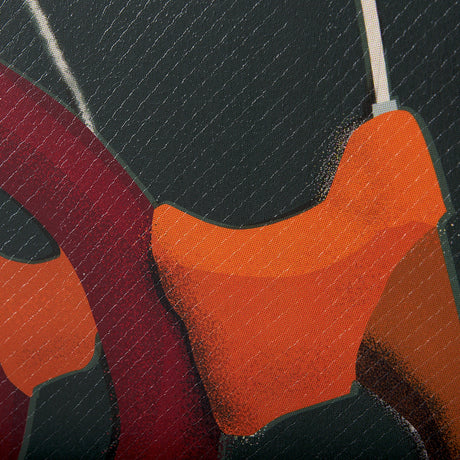 Bike Handle Green by Alarm a Hand Embellished Textured Canvas by Mercana at Eve Furniture