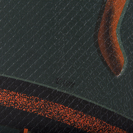 Bike Handle Green by Alarm a Hand Embellished Textured Canvas by Mercana at Eve Furniture
