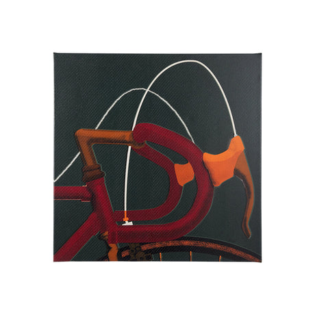 Bike Handle Green by Alarm a Hand Embellished Textured Canvas by Mercana at Eve Furniture