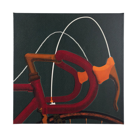 Bike Handle Green by Alarm a Hand Embellished Textured Canvas by Mercana at Eve Furniture
