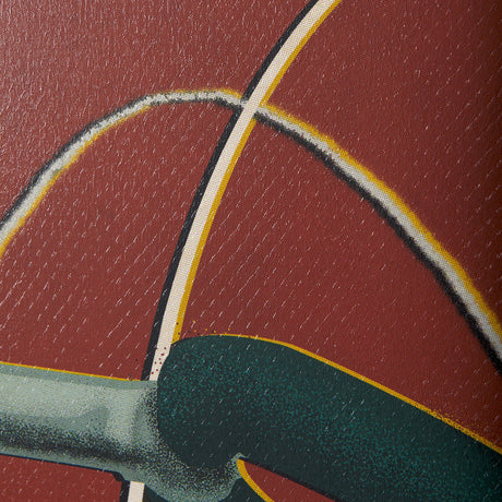 Bike Handle Orange by Alarm a Hand Embellished Textured Canvas by Mercana at Eve Furniture
