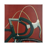 Bike Handle Orange by Alarm a Hand Embellished Textured Canvas by Mercana at Eve Furniture