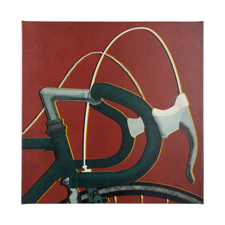 Bike Handle Orange by Alarm a Hand Embellished Textured Canvas by Mercana at Eve Furniture
