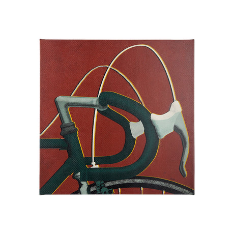 Bike Handle Orange by Alarm a Hand Embellished Textured Canvas by Mercana at Eve Furniture