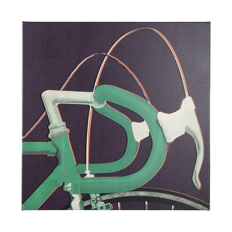 Bike Handle Purple by Alarm a Hand Embellished Textured Canvas by Mercana at Eve Furniture