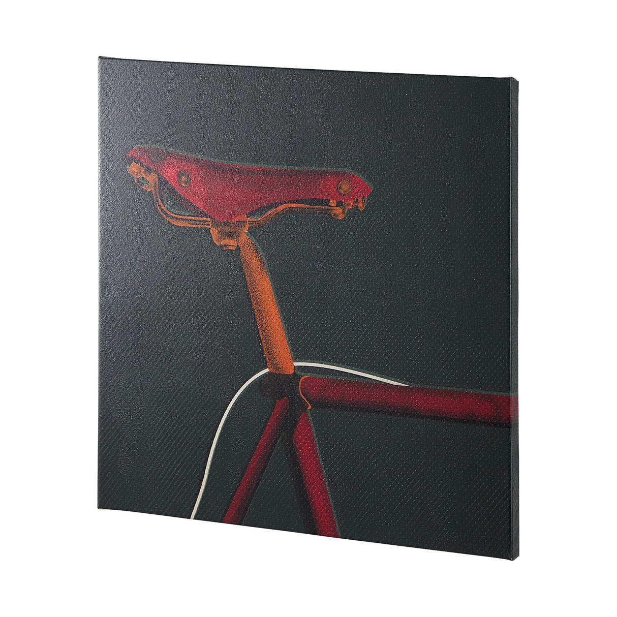 Bike Saddle Green by Alarm a Hand Embellished Textured Canvas by Mercana at Eve Furniture