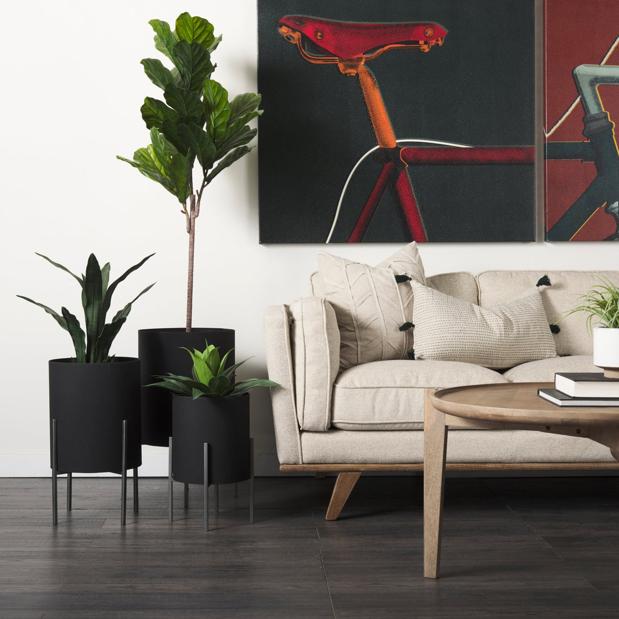 Bike Saddle Green by Alarm a Hand Embellished Textured Canvas by Mercana at Eve Furniture