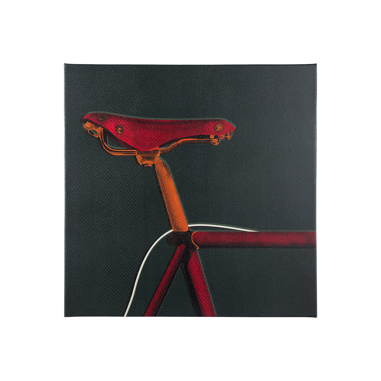Bike Saddle Green by Alarm a Hand Embellished Textured Canvas by Mercana at Eve Furniture