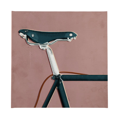 Bike Saddle Pink by Alarm a Hand Embellished Textured Canvas by Mercana at Eve Furniture