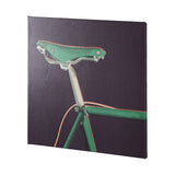 Bike Saddle Purple by Alarm a Hand Embellished Textured Canvas by Mercana at Eve Furniture