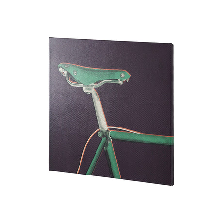 Bike Saddle Purple by Alarm a Hand Embellished Textured Canvas by Mercana at Eve Furniture