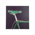 Bike Saddle Purple by Alarm a Hand Embellished Textured Canvas by Mercana at Eve Furniture