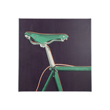Bike Saddle Purple by Alarm a Hand Embellished Textured Canvas by Mercana at Eve Furniture