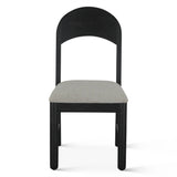 Bilboa 18" Upholstered Dining Chair in Distressed Black, Set of 2 by Home Trends & Design at Eve Furniture