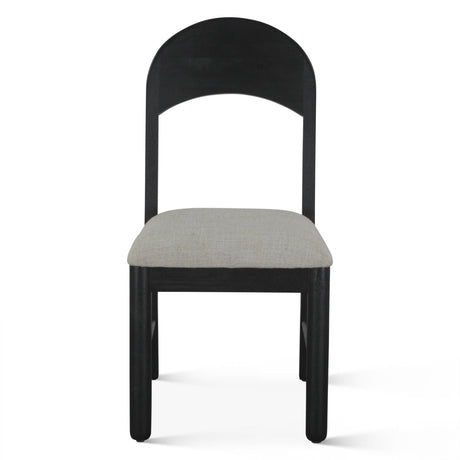 Bilboa 18" Upholstered Dining Chair in Distressed Black, Set of 2 by Home Trends & Design at Eve Furniture