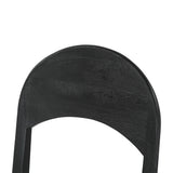 Bilboa 18" Upholstered Dining Chair in Distressed Black, Set of 2 by Home Trends & Design at Eve Furniture
