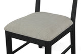 Bilboa 18" Upholstered Dining Chair in Distressed Black, Set of 2 by Home Trends & Design at Eve Furniture