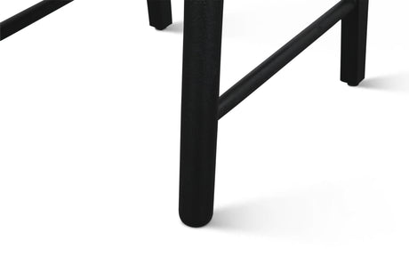 Bilboa 18" Upholstered Dining Chair in Distressed Black, Set of 2 by Home Trends & Design at Eve Furniture