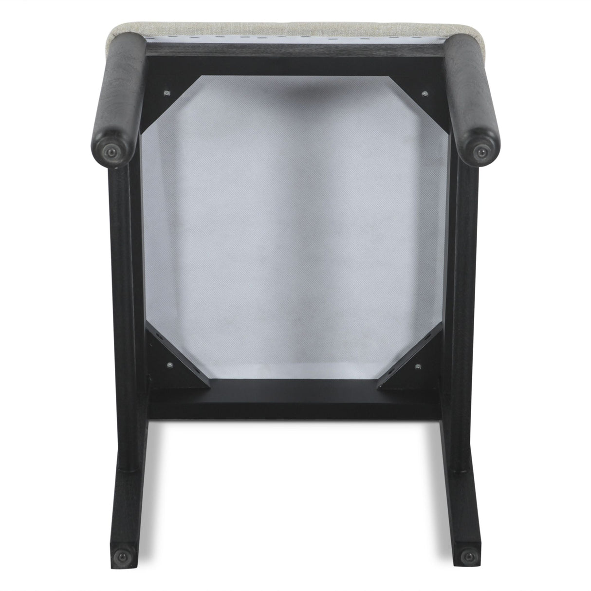 Bilboa 18" Upholstered Dining Chair in Distressed Black, Set of 2 by Home Trends & Design at Eve Furniture