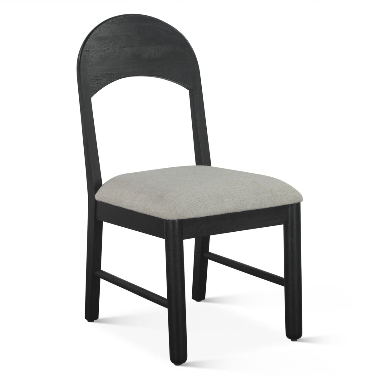 Bilboa 18" Upholstered Dining Chair in Distressed Black, Set of 2 by Home Trends & Design at Eve Furniture