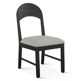 Bilboa 18" Upholstered Dining Chair in Distressed Black, Set of 2 by Home Trends & Design at Eve Furniture