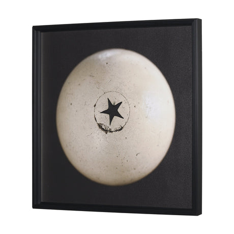 Billiard II Cue Ball by Chris Dunker a Hand Embelished Textured Framed Art Decograph Print by Mercana at Eve Furniture