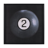 Billiard III 2 Ball by Chris Dunker a Hand Embelished Textured Framed Art Decograph Print by Mercana at Eve Furniture
